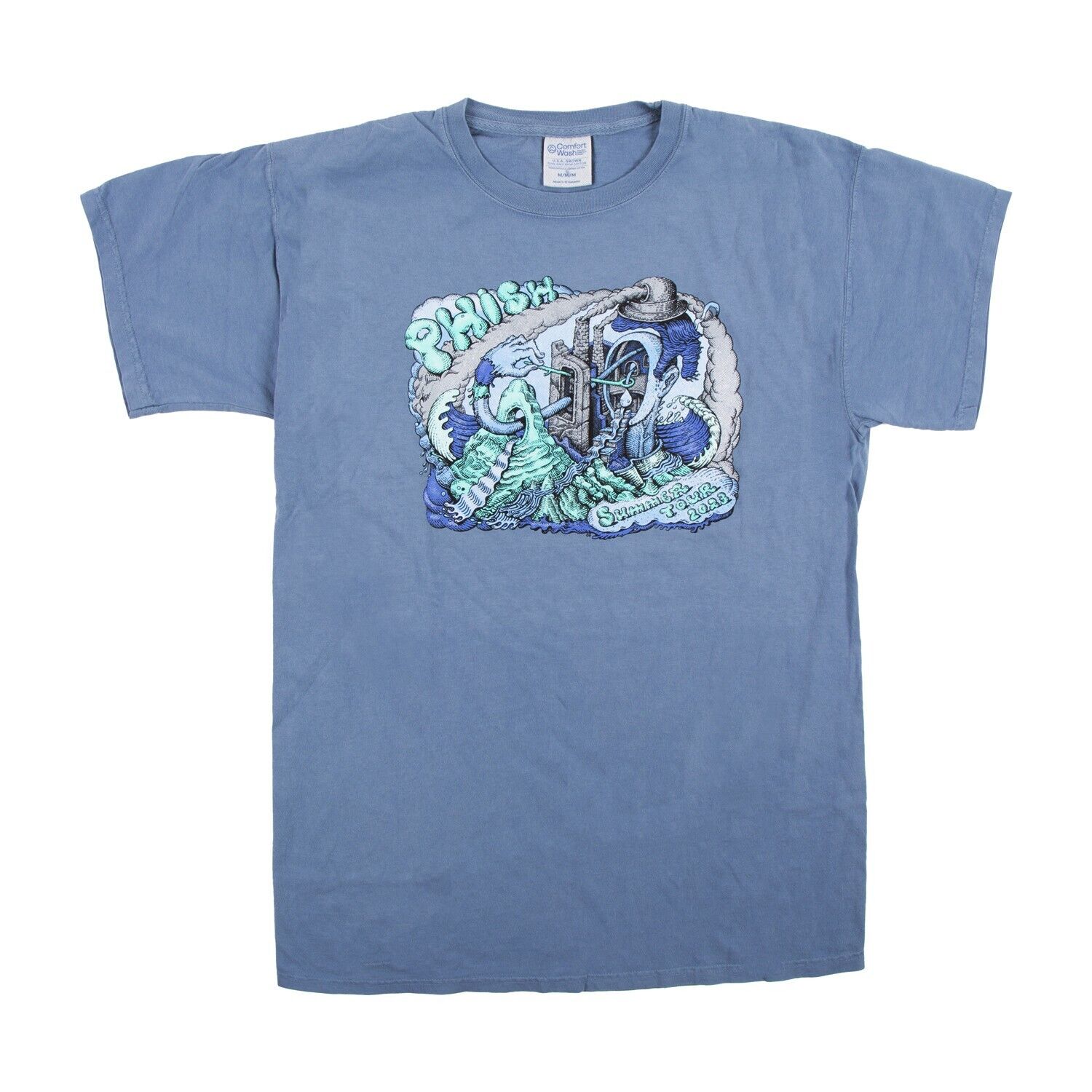 Phish T-Shirt David Welker Artwork Summer Tour 2023 Mens Large Tee L Saltwater