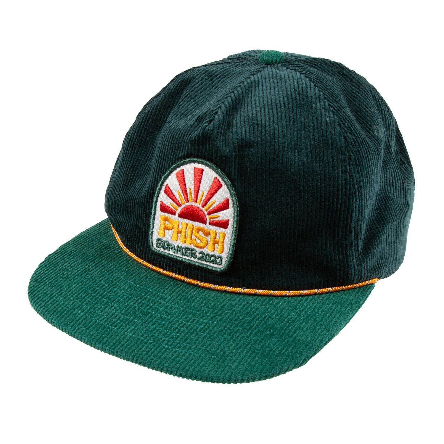Phish Summer 2023 Green Corduroy Soft Cotton SnapBack Baseball Cap Vintage Hat
