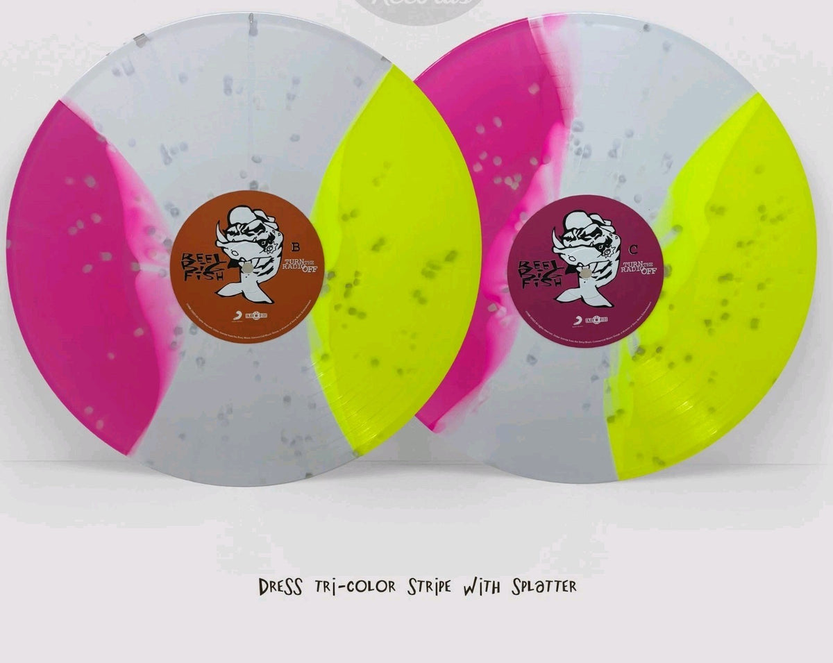 Reel Big Fish Turn the Radio Off 2 LP DRESS STRIPE COLOR VINYL LTD350 Sealed Ska
