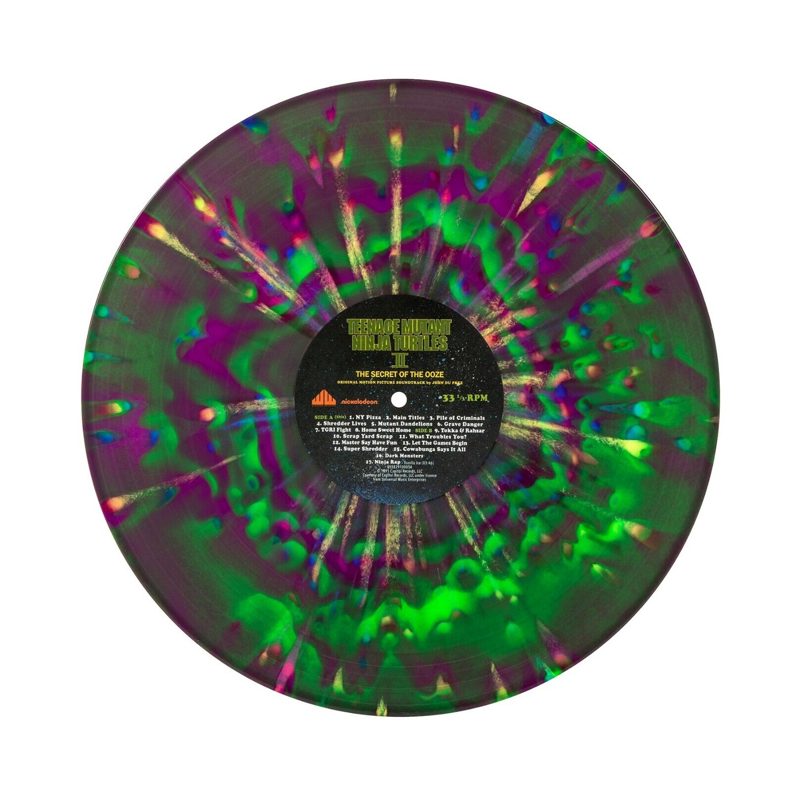 Teenage Mutant Ninja Turtles TMNT Part II Secret of the Ooze Vinyl LP Ninja Rap