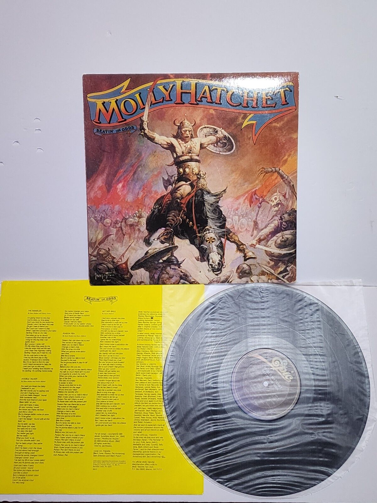 Molly Hatchet Beatin' The Odds - Vinyl LP VG+ Classic 80s Country Rock Album