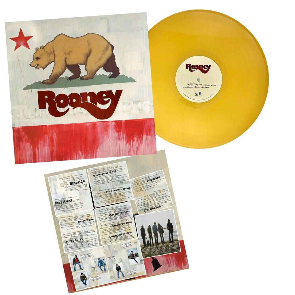 ROONEY Debut Album Vinyl LP  "I'm Shakin' " GOLD COLOR 1st Press 2003 California