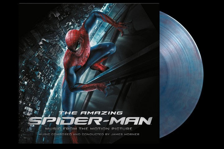 THE AMAZING SPIDER-MAN - OST - 2-LP TRANSLUCENT BLUE/RED MARBLED VINYL - LE NEW