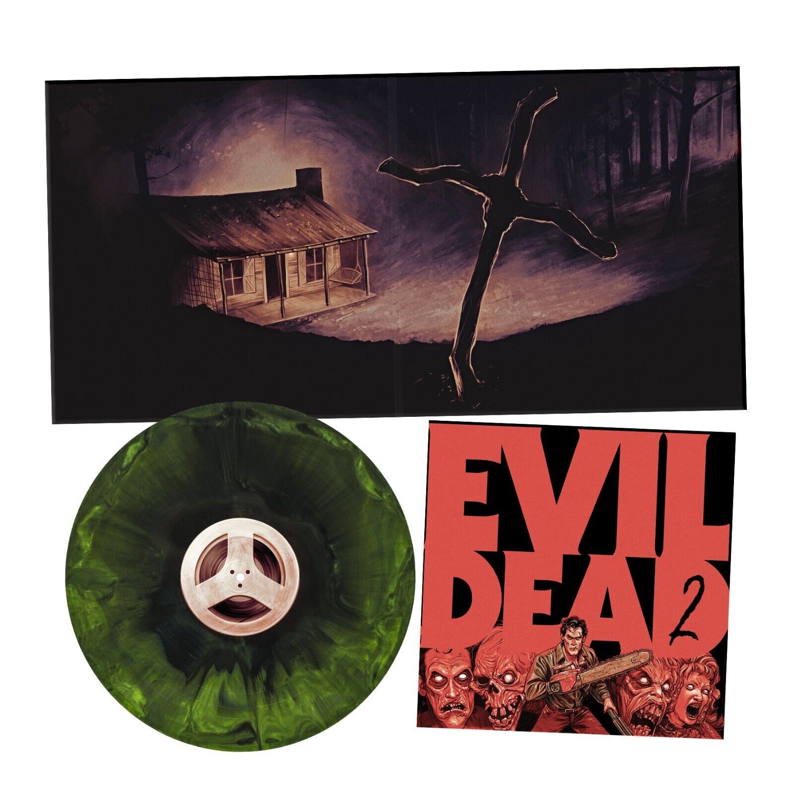 Evil Dead 2 LP Movie Soundtrack Horror Hand Poured Vinyl Record Album "Woods"