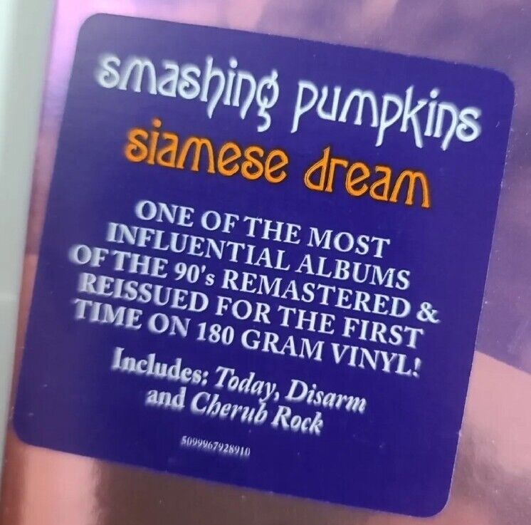 Siamese Dream Smashing Pumpkins 180g Vinyl LP - Remastered 2011 NEW Cherub Rock