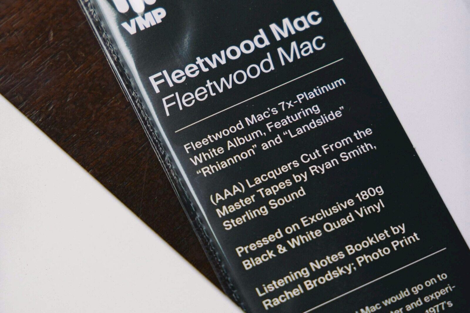 FLEETWOOD MAC Self Titled BLACK + WHITE COLORED Vinyl Me Please DELUXE VMP LP