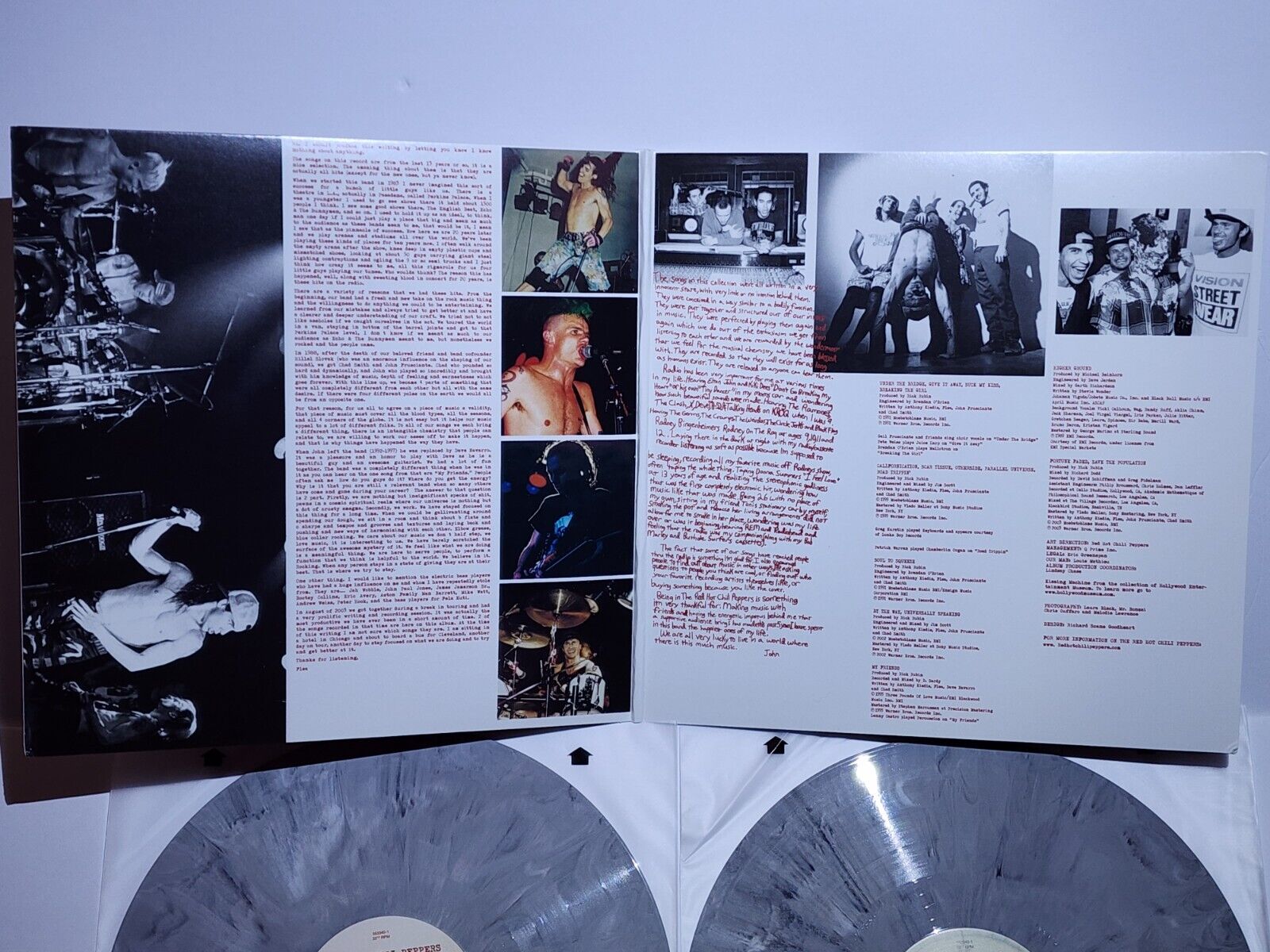 RED HOT CHILI PEPPERS GREATEST HITS Limited GRAY MARBLE Color Double Vinyl LP 🌶