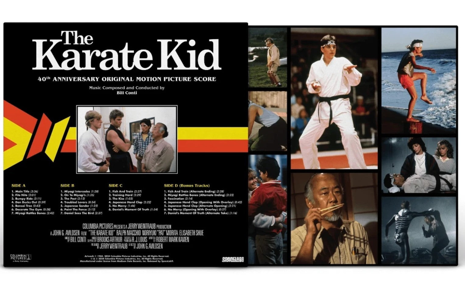 The Karate Kid Original Score Soundtrack Limited 40th Yellow Color Vinyl 2 LP