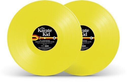 The Karate Kid Original Score Soundtrack Limited 40th Yellow Color Vinyl 2 LP