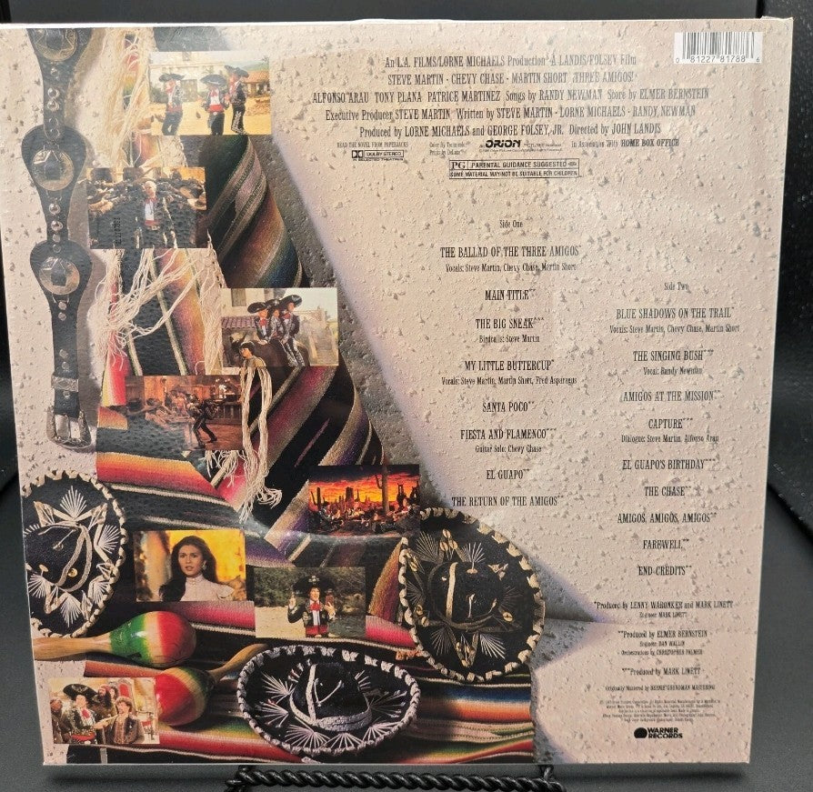 Three Amigos Original Soundtrack Limited Red Black Splatter Color Vinyl LP OST