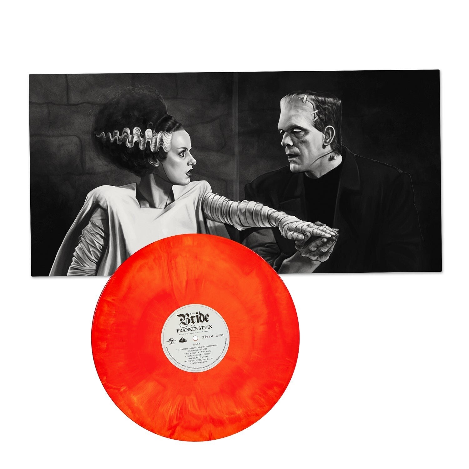 The Bride of Frankenstein Horror Soundtrack Vinyl LP Record Album WAXWORK COLOR