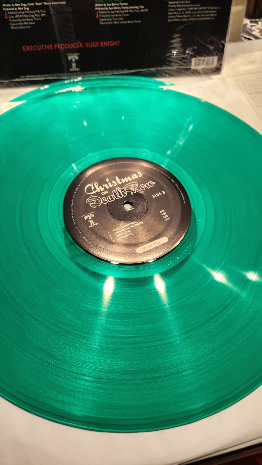 Christmas On Death Row Limited 2 LP Clear Green Vinyl Record Album Snoop Dogg