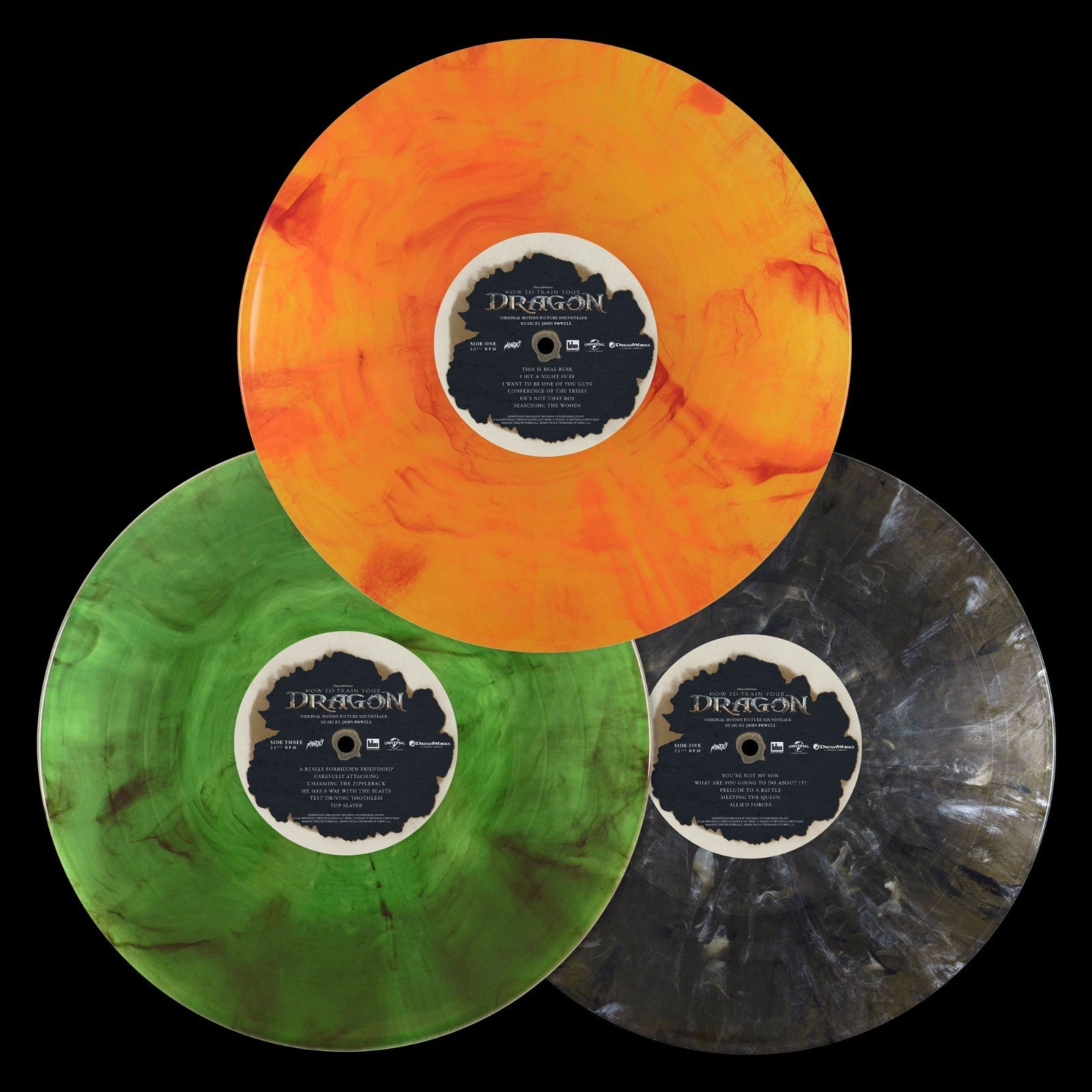 How To Train Your Dragon 2025 Soundtrack 3 LP "Night Fury" Deluxe Boxset Vinyl
