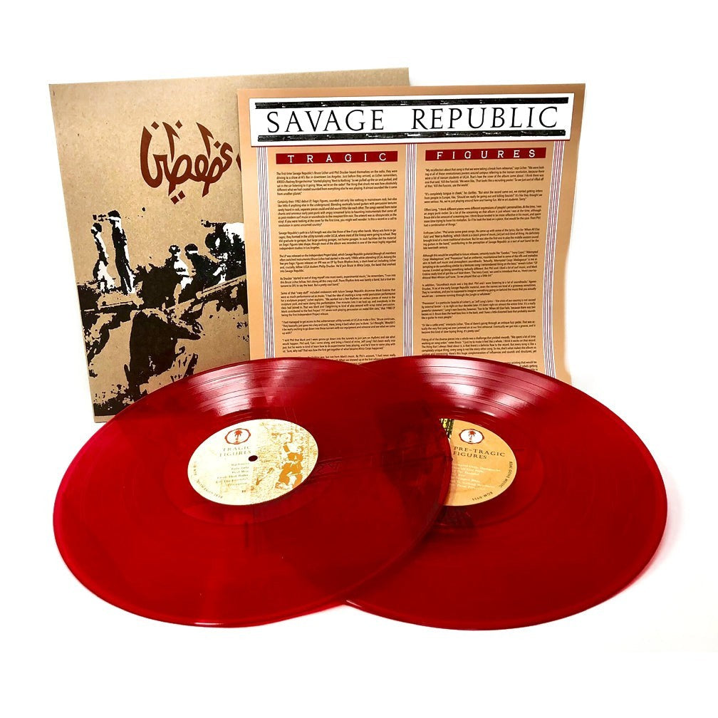 SAVAGE REPUBLIC Tragic Figures ORIGNAL PUNK REISSUE 1982 Stamped LP SEALED RED