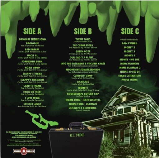 Goosebumps TV Show Soundtrack LTD 500 Color Splatter 2 LP Deluxe Press Jack Lenz