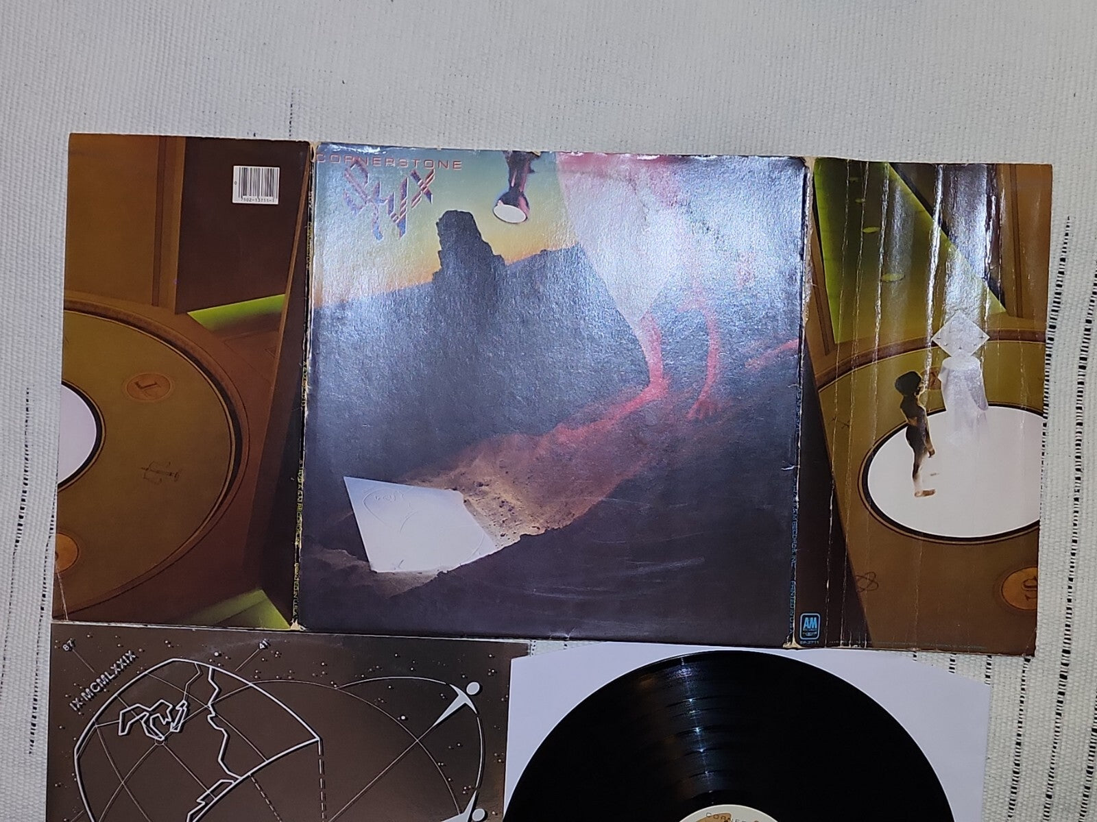 STYX CORNERSTONE Vinyl LP SP-3711, A&M Records, 1979 80's Prog Rock Glam