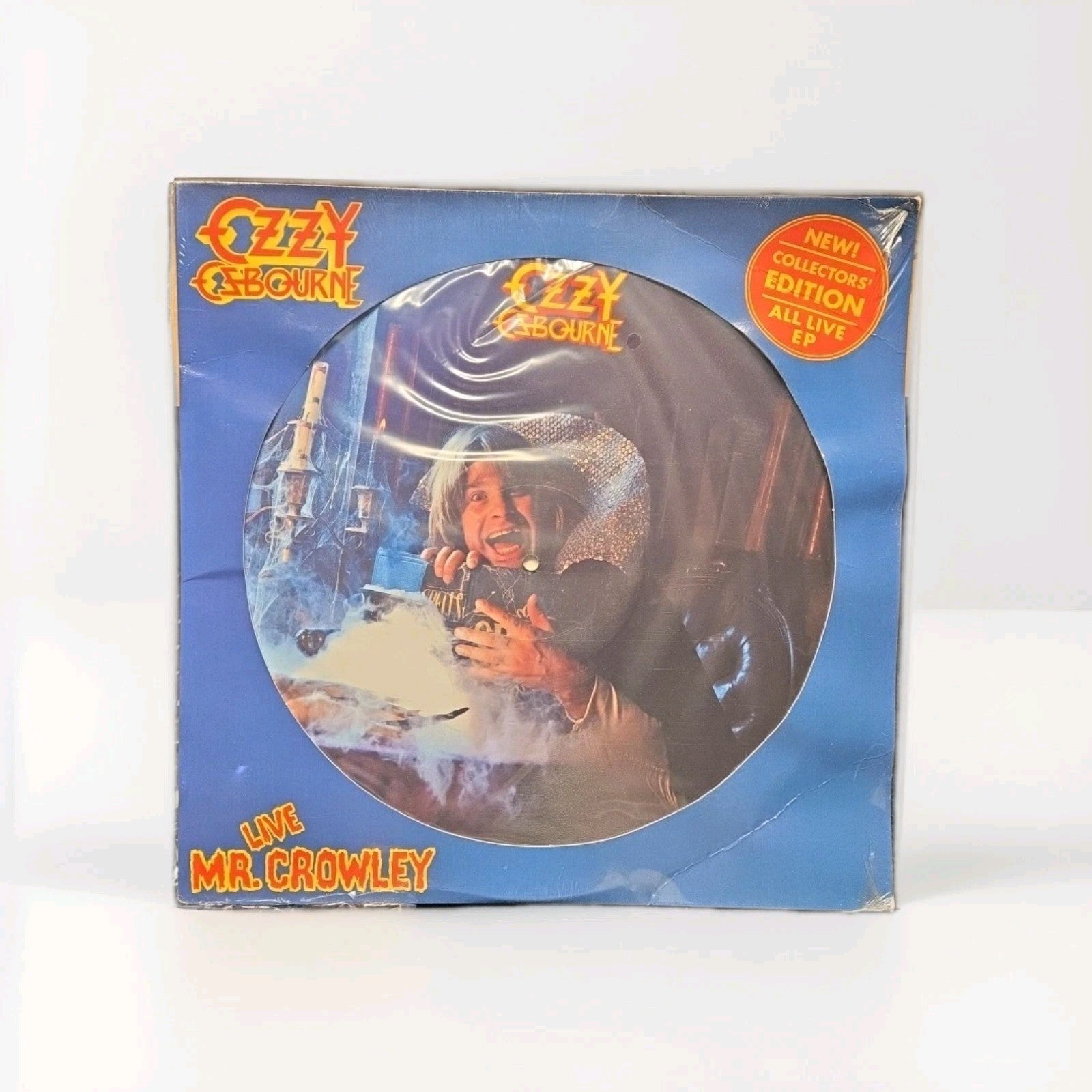 NEW OZZY OSBOURNE LIVE MR.CROWLEY Picture Disc Vinyl Record EP RARE 81 Sabbath