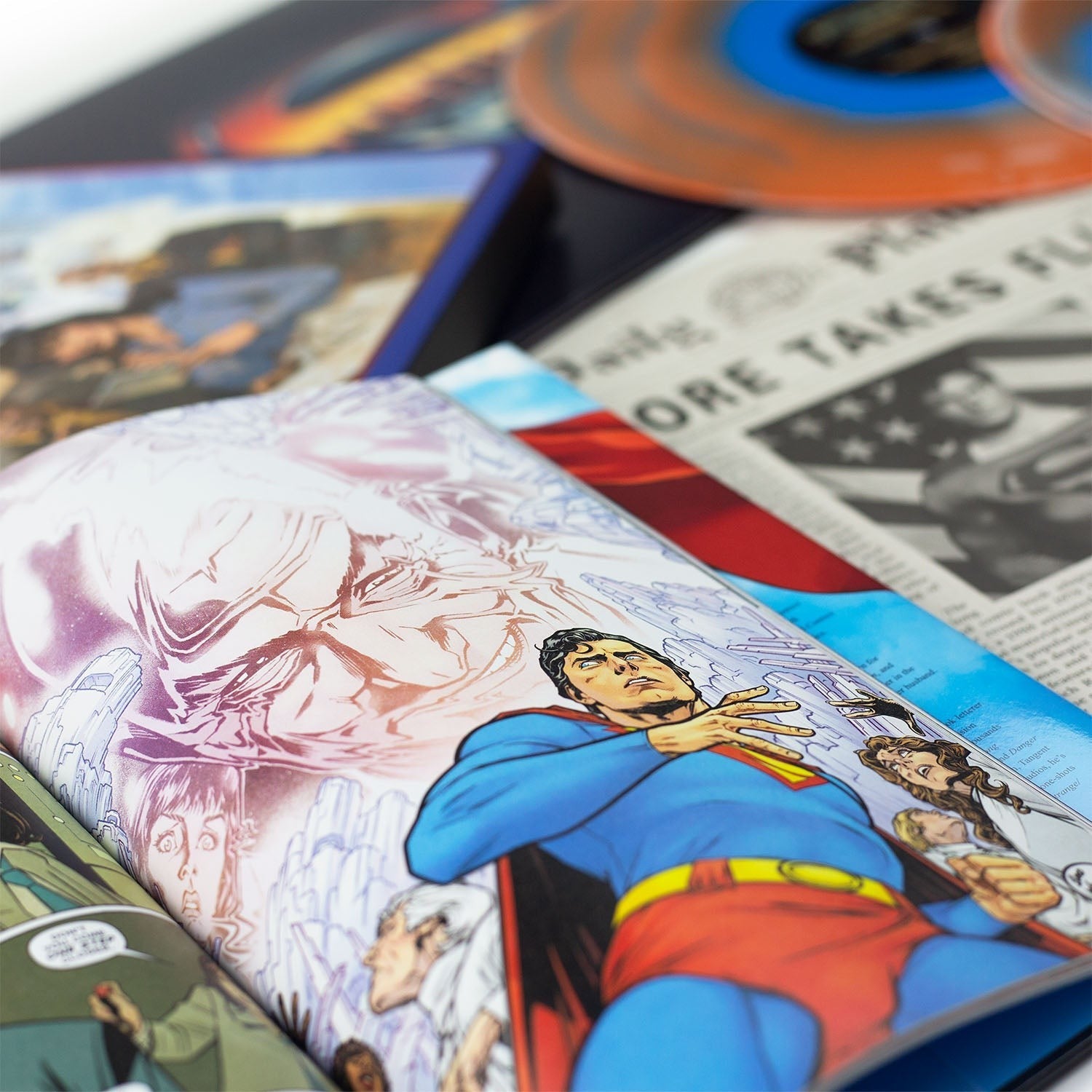 Superman The Movie Soundtrack Metropolis Vinyl GRAPHIC NOVEL BOX SET COMIC '78