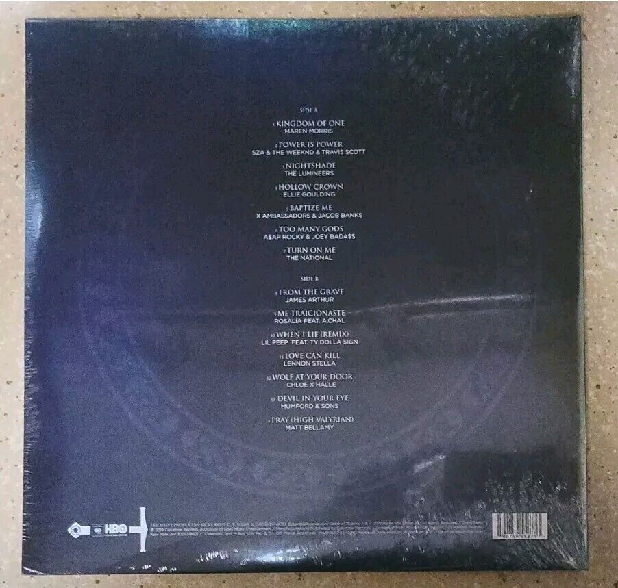 Game of Thrones : For The Throne Music Inspired GREY LP Vinyl SZA WEEKEND ASAP