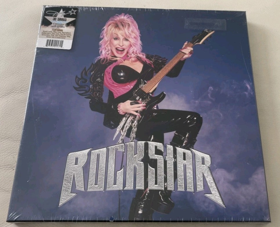 Dolly Parton Rockstar NEW Limited Edition 4-LP Clear Blue Vinyl Box Set sealed