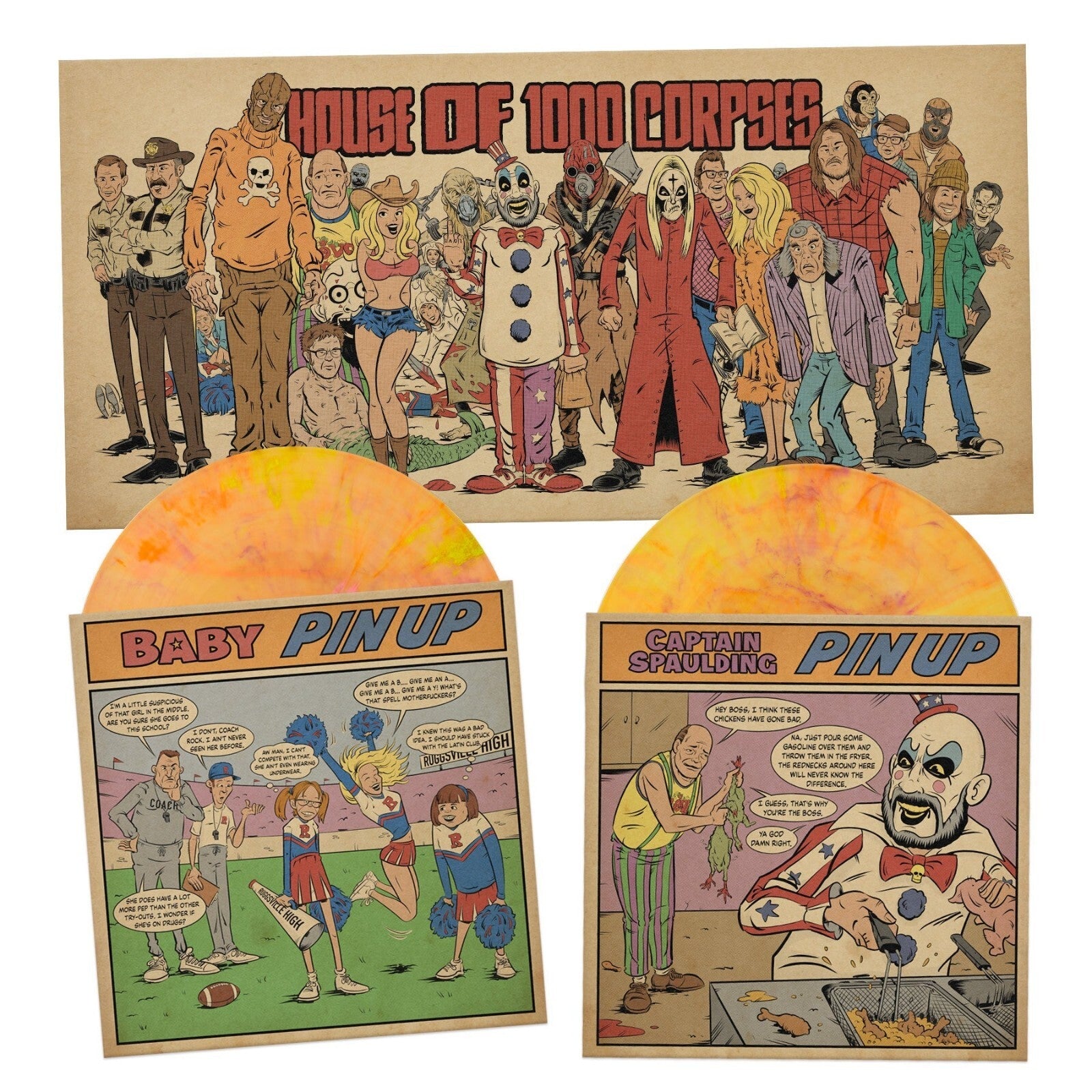 House of 1000 Corpses THE WORDS AND MUSIC OF Vinyl + 28 PG Booklet Read Along