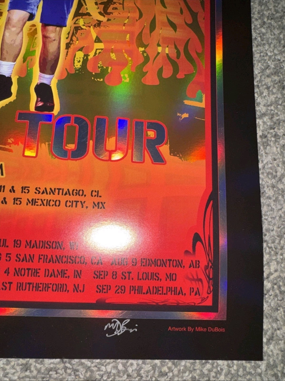 AC/DC PWR•UP Tour • 2026Artwork NEW  GENUINE FOIL PRINT - SIGNED BY ARTIST 18x24