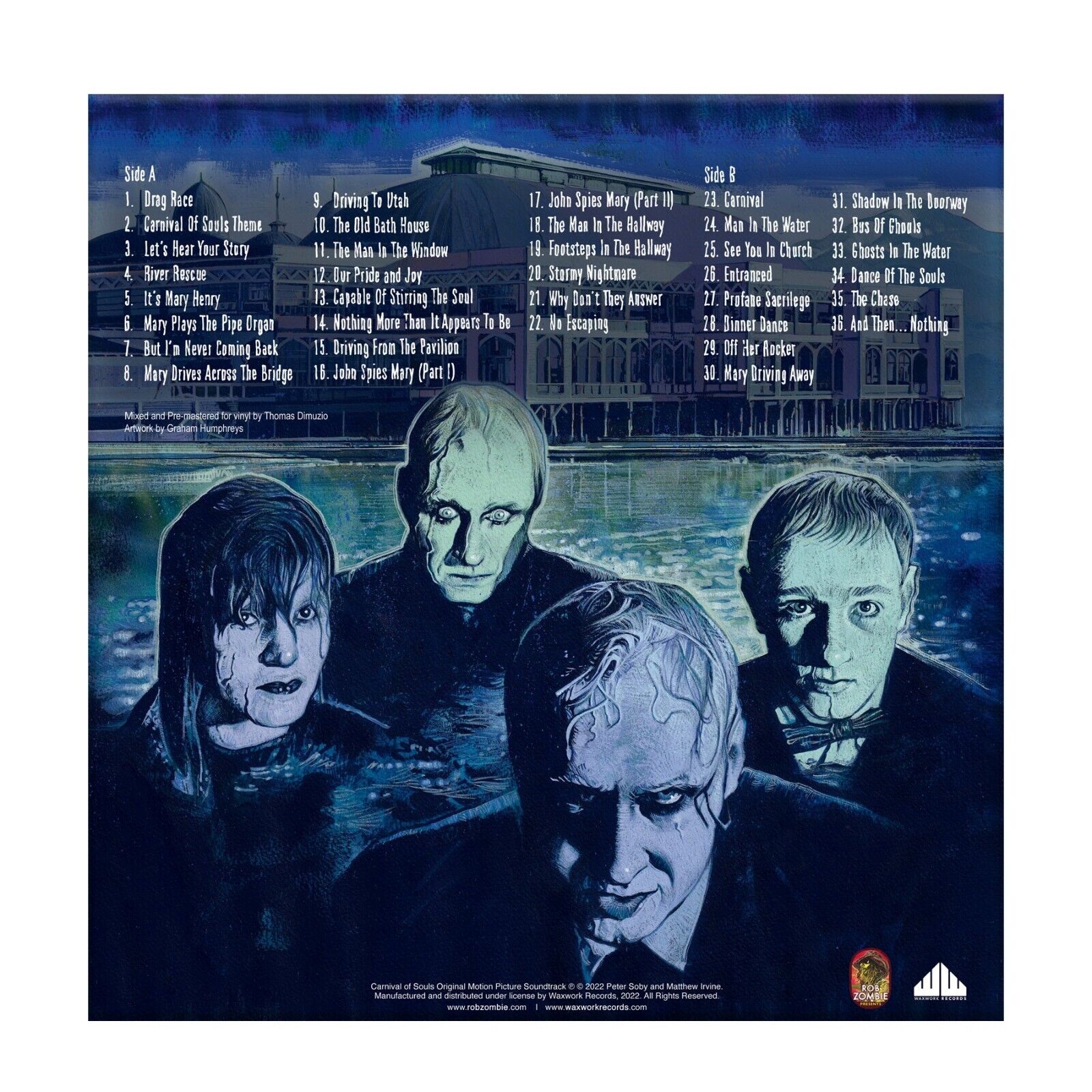 Carnival Of Souls Horror Soundtrack Color Vinyl LP LTD 1st Press Deluxe Gatefold OST