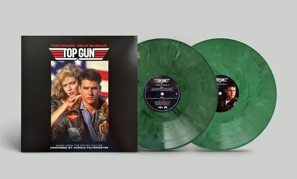 TOP GUN Music From The Movie FLIGHT SUIT GREEN Vinyl LP Limited 200 Deluxe OST