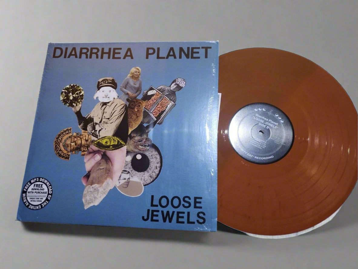 Diarrhea Planet - Loose Jewels Vinyl LP Album BROWN COLOR SPLIT Rare Punk Rock