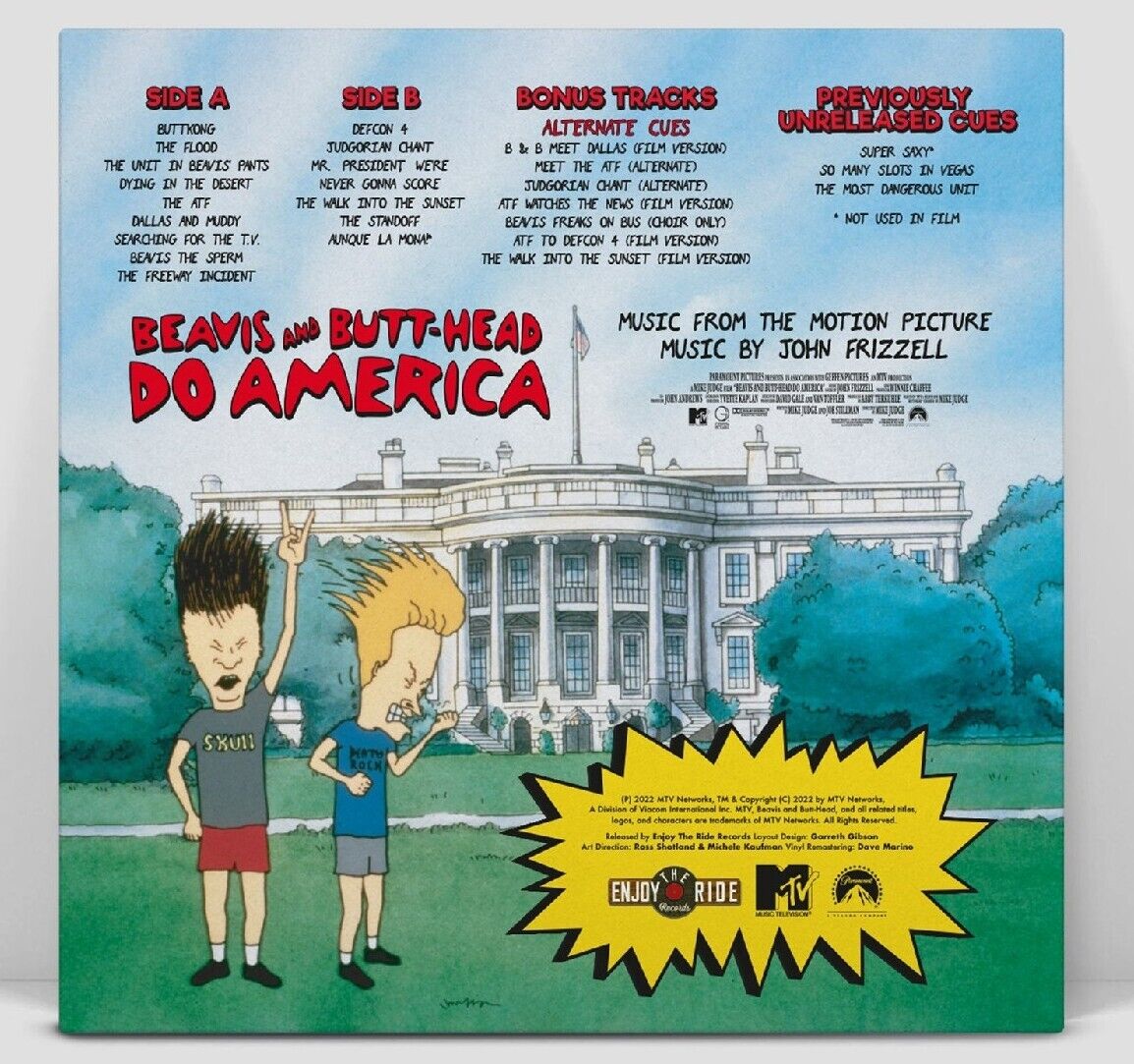 Beavis & Butthead Do America Soundtrack / Score Vinyl Album American Color Swirl