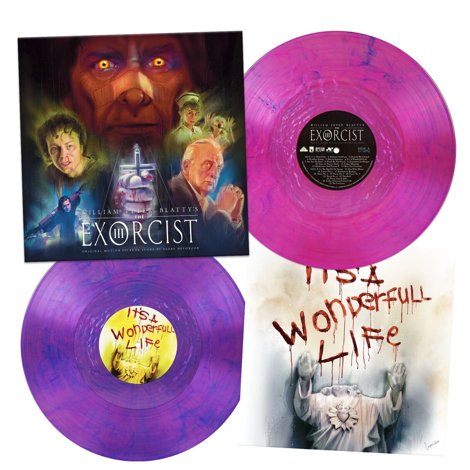 THE EXORCIST III Original Soundtrack Waxwork Vinyl Record LP NEON Barry DeVorzon