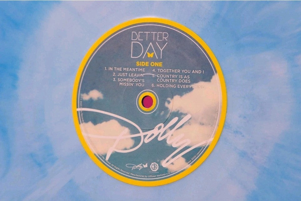 DOLLY PARTON BETTER DAY VINYL NEW! LIMITED 180 GRAM BLUE GALAXY LP! JUST LEAVING