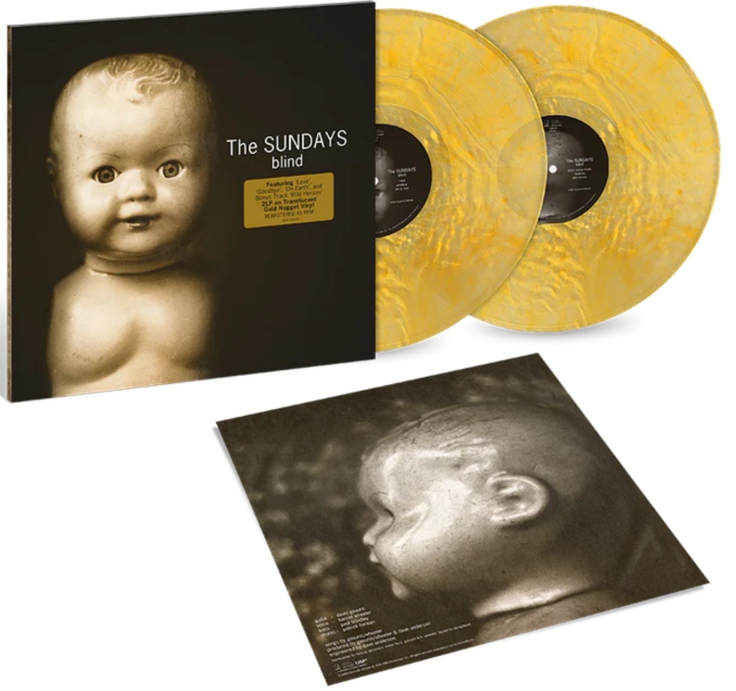 The Sundays - Blind LIMITED 45 RPM Translucent Gold Nugget Vinyl 2 LP NEW 1992