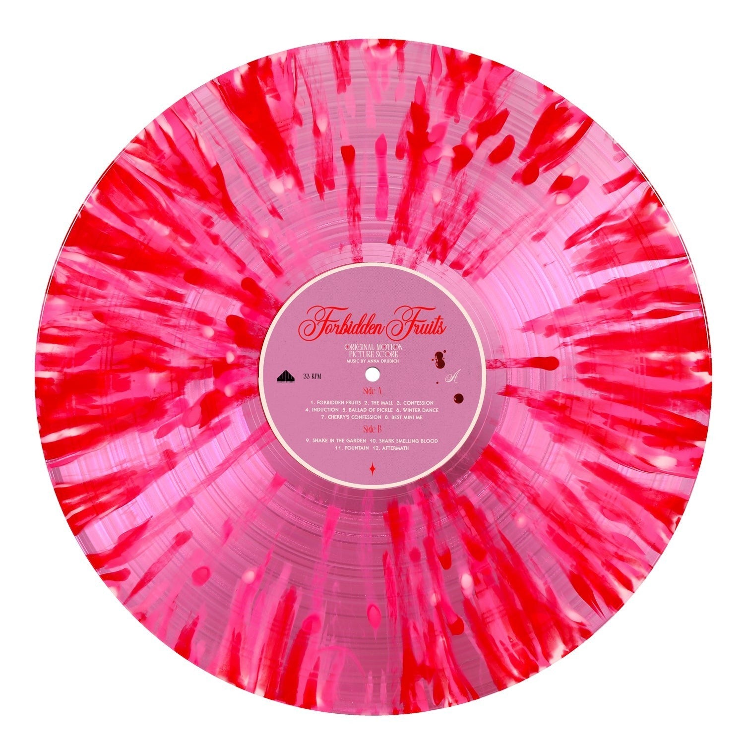 FORBIDDEN FRUITS Vinyl LP (Soundtrack) "CHERRY" POSTER + SCRATCH SNIFF +STICKERS