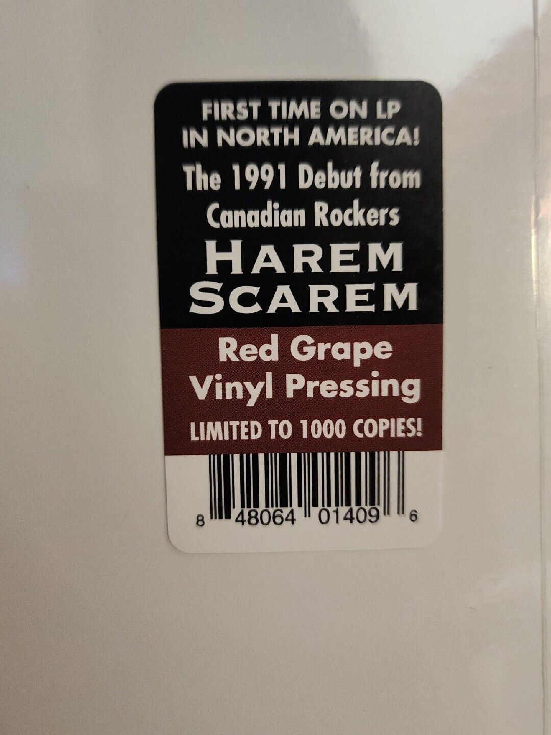 Harem Scarem: Self-titled Debut Album (Limited Red Grape Vinyl LP Edition) Rock