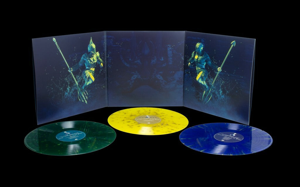Aquaman Deluxe Soundtrack Color Splatter Vinyl 3x 180G LP MONDO EXCLUSIVE DC OST