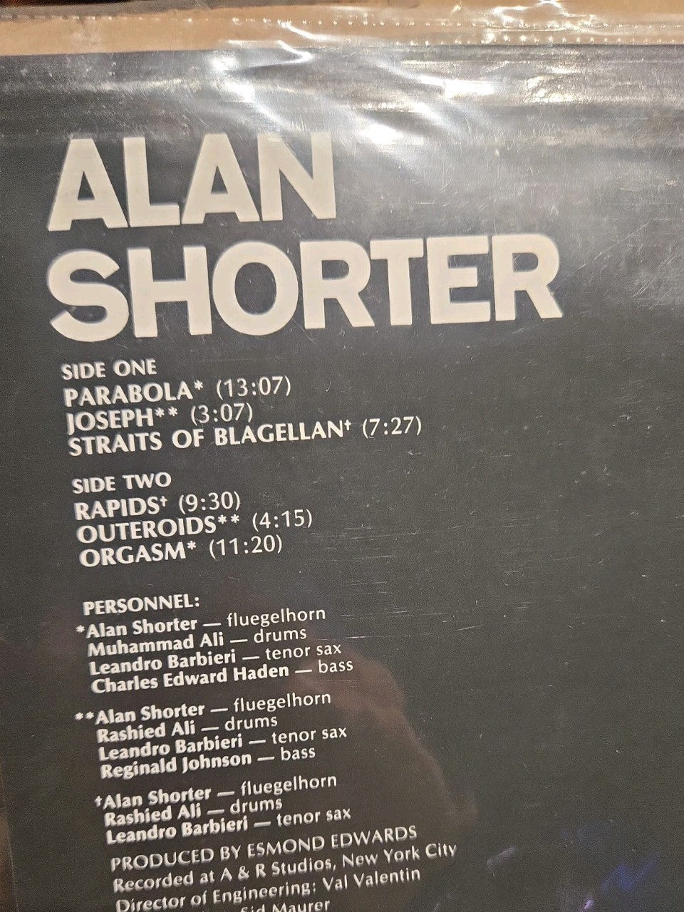 Alan Shorter "Orgasm" Metallic Gold Vinyl Record (Limited Edition /750) 180G RTI