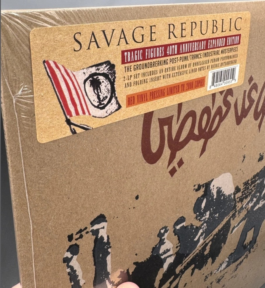 SAVAGE REPUBLIC Tragic Figures ORIGNAL PUNK REISSUE 1982 Stamped LP SEALED RED