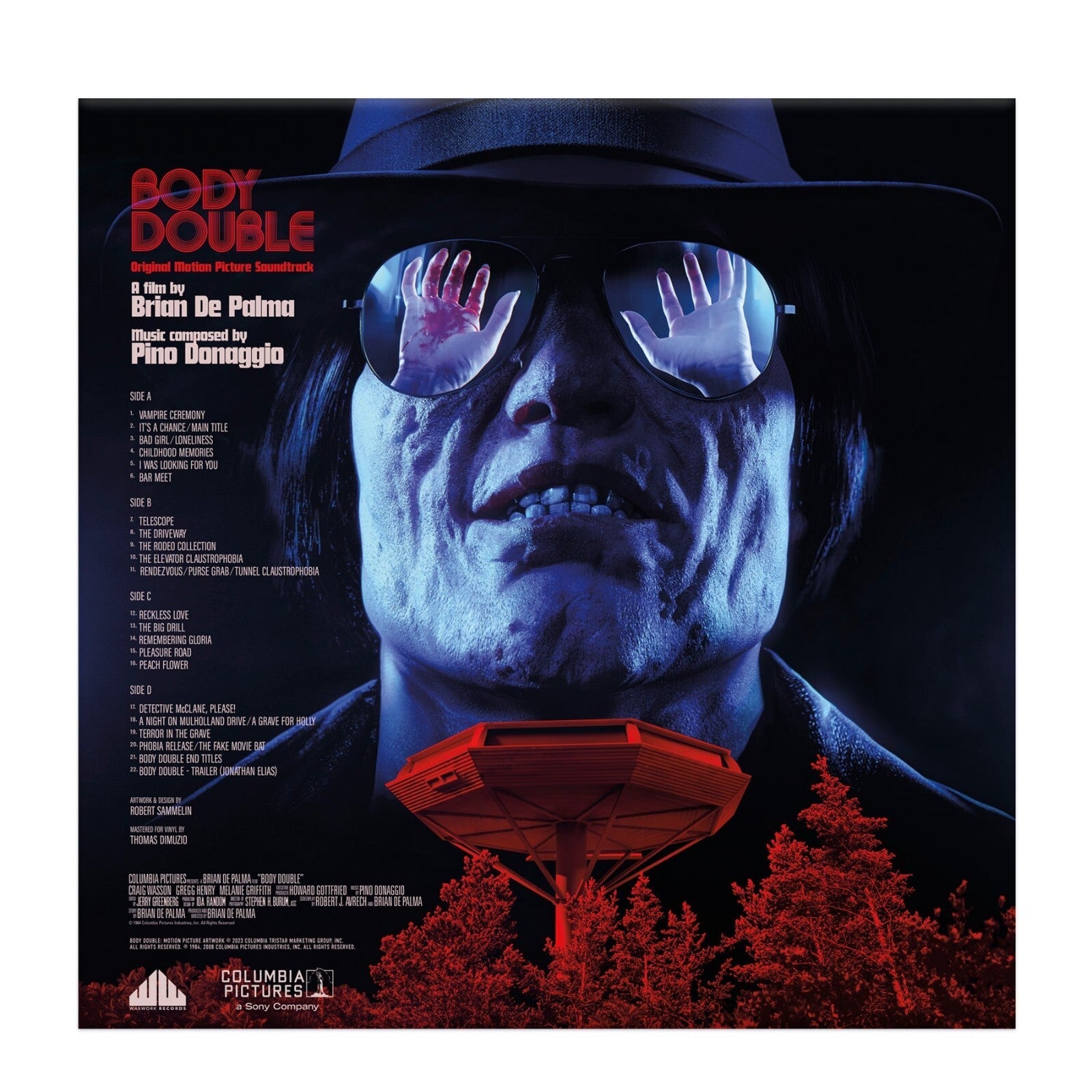 Body Double Horror Movie Soundtrack Vinyl 2 LP Deluxe Gatefold Color Variant NEW