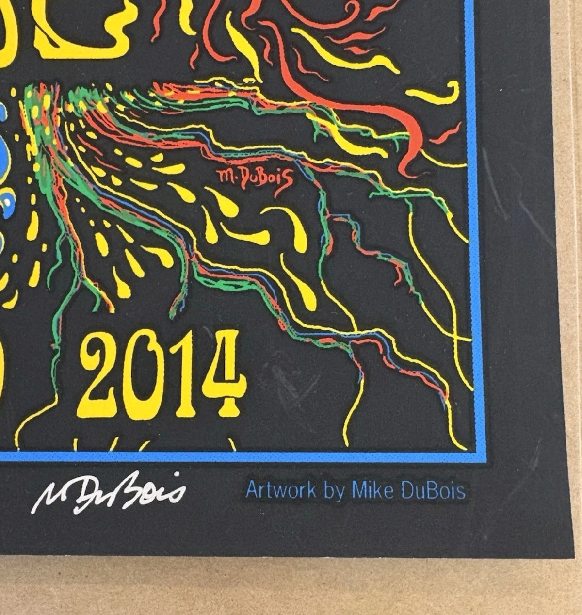 Allman Brothers Band 45th Anniversary Beacon Theatre 2014 Poster Mike DuBois AE