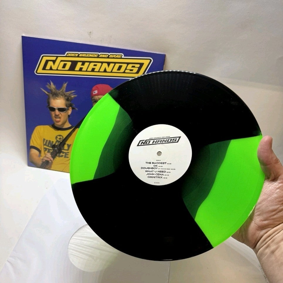 JOEY VALENCE & BRAE - No Hands LP -OG 2024 SEALED US - GREEN + BLACK [ALIEN] LTD