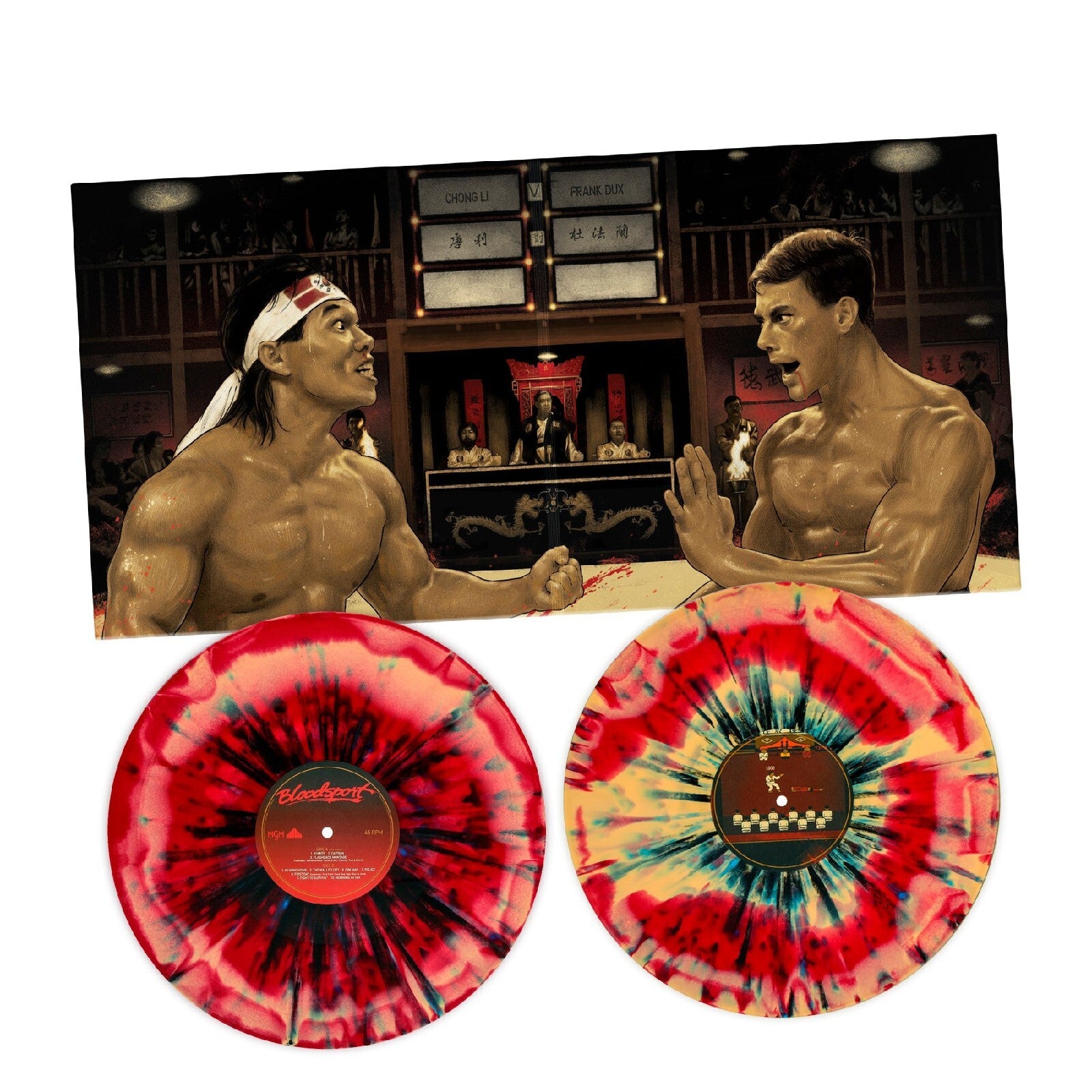Bloodsport Movie Soundtrack Score "Kumite" Splattered Color Vinyl LP JC VanDamme