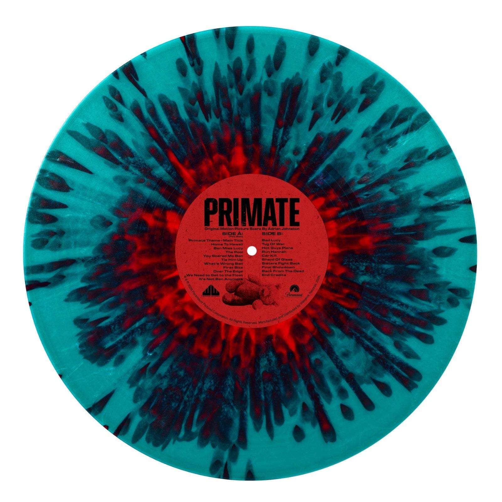 PRIMATE Original Motion Picture Horror Score (VINYL LP) Limited Edition Color