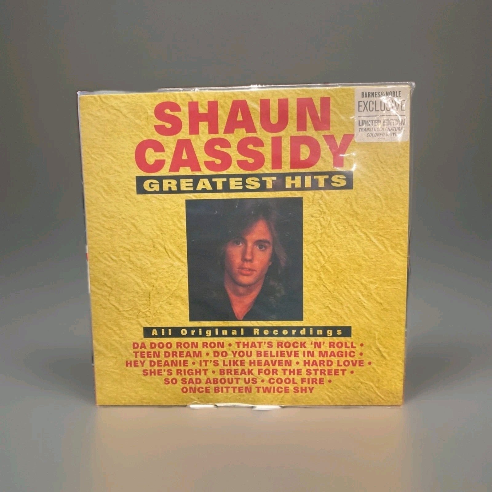 SHAUN CASSIDY GREATEST HITS LP Clear VINYL 1992 Compilation Album NEW + SEALED