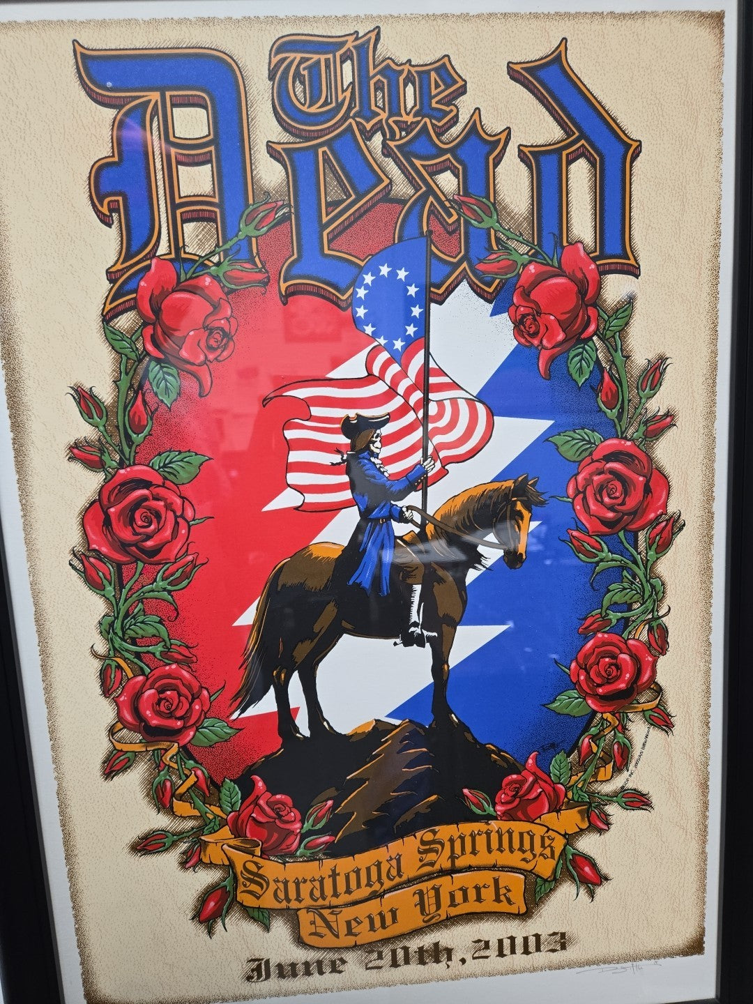 The Grateful Dead Poster 6/20/03 Saratoga Performing Arts Heritage Auction #695