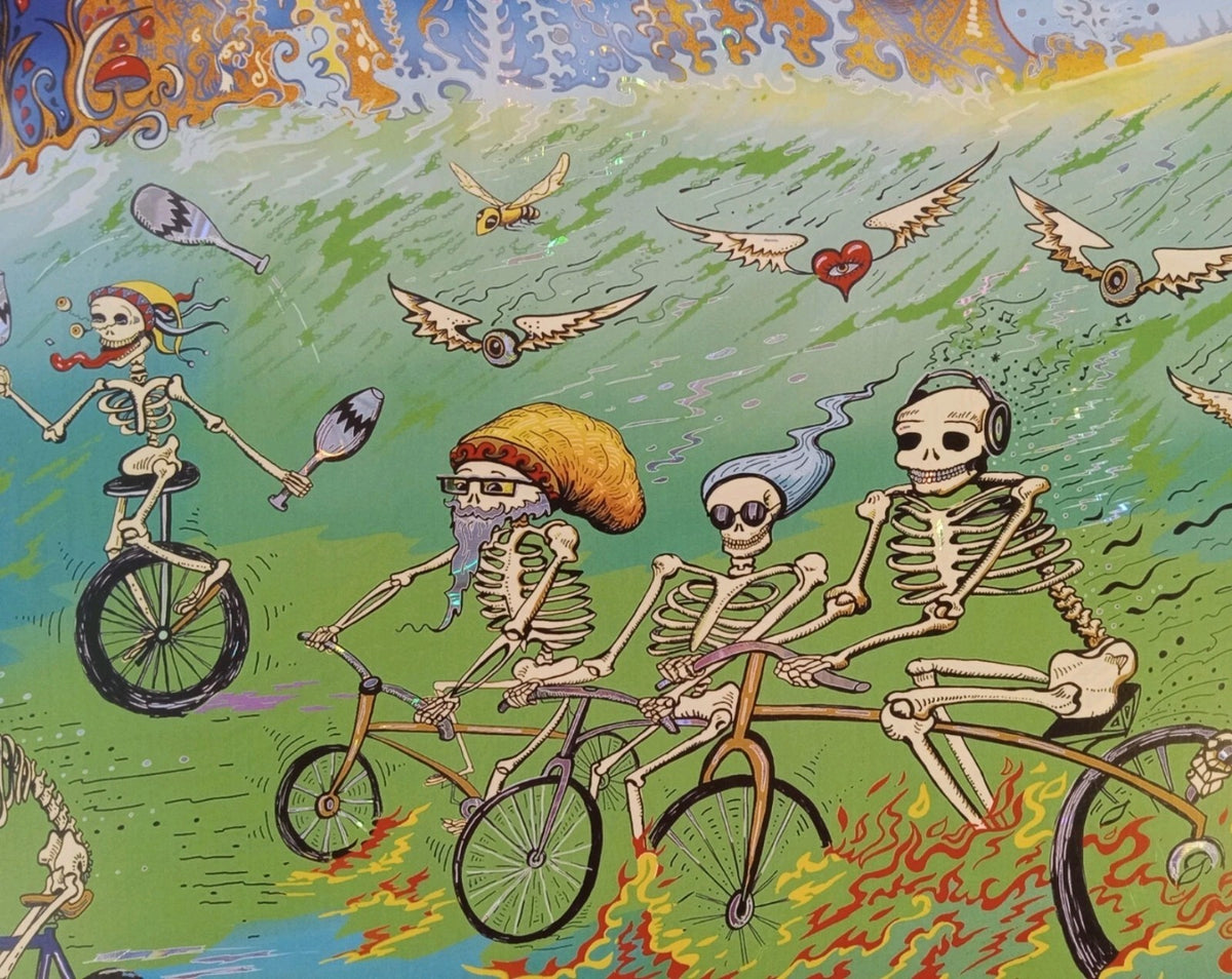 Slightly Stoopid Foil Poster August 24 - Summertime 2023 - Signed by Mike Dubois