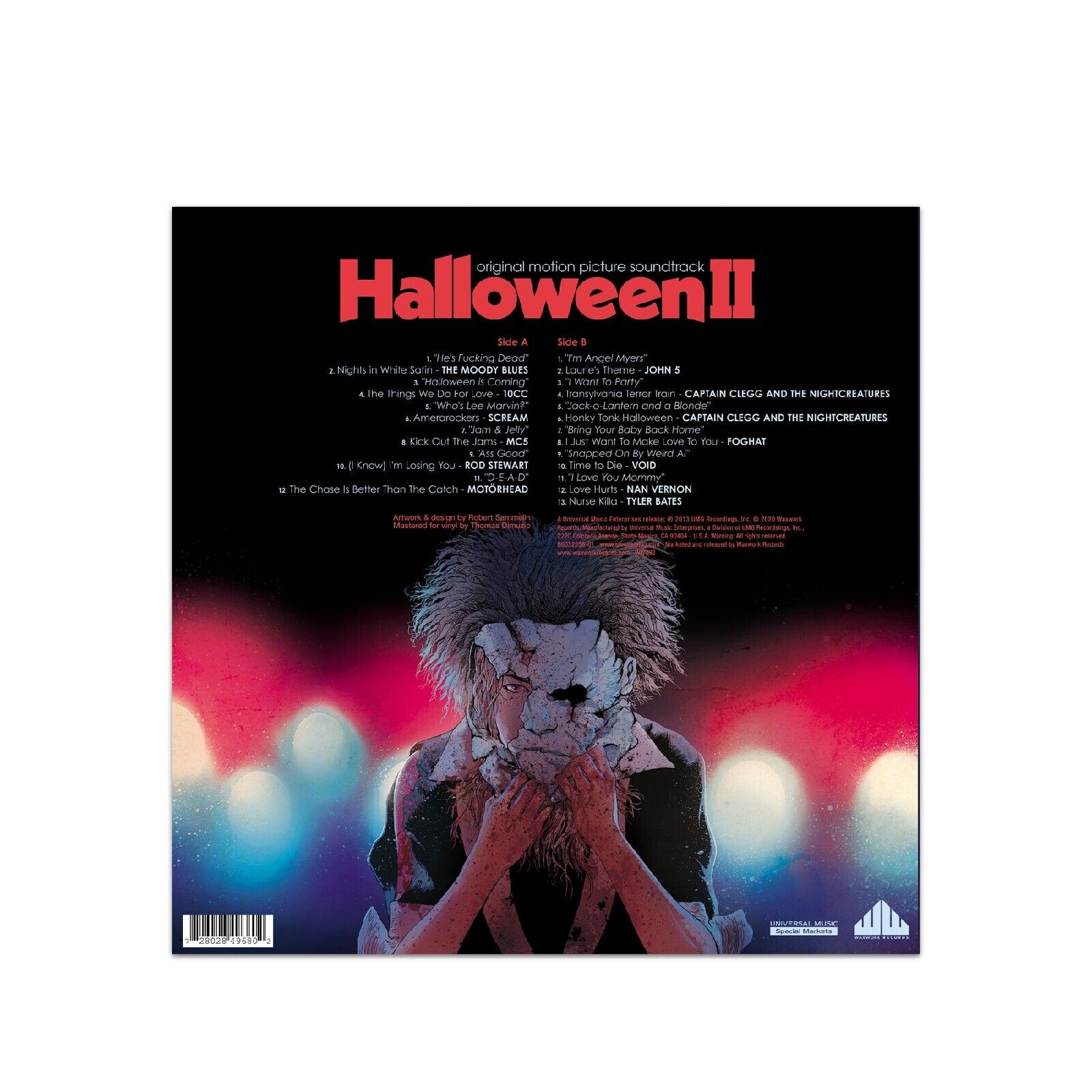 Halloween II Rob Zombie's Original Soundtrack Orange Color Vinyl LP Waxwork