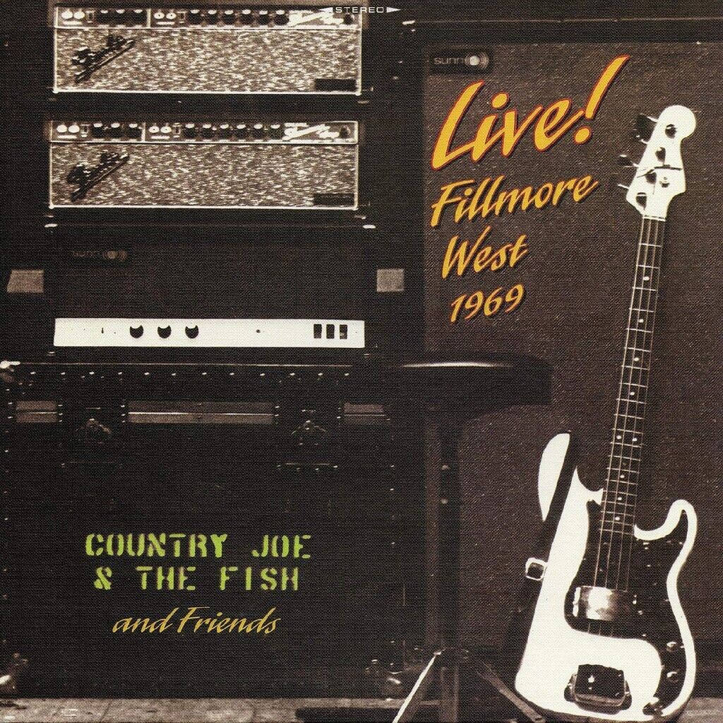 COUNTRY JOE THE FISH & FRIENDS 2 LP Live! Fillmore West 1969 Jerry Garcia COLOR