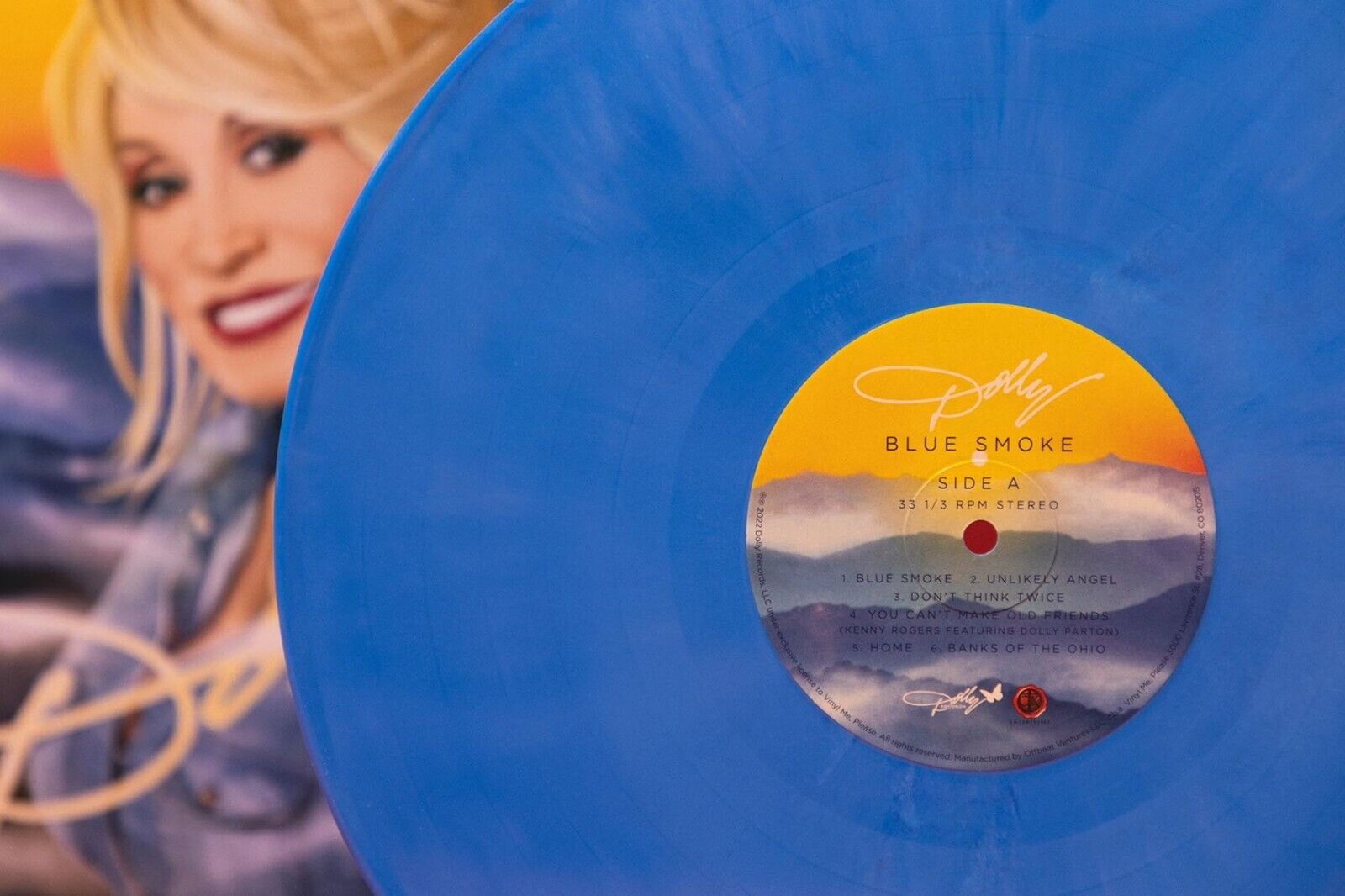 Dolly Parton Blue Smoke LP "Blue Smoke Galaxy" Variant Colored Vinyl VMP NEW