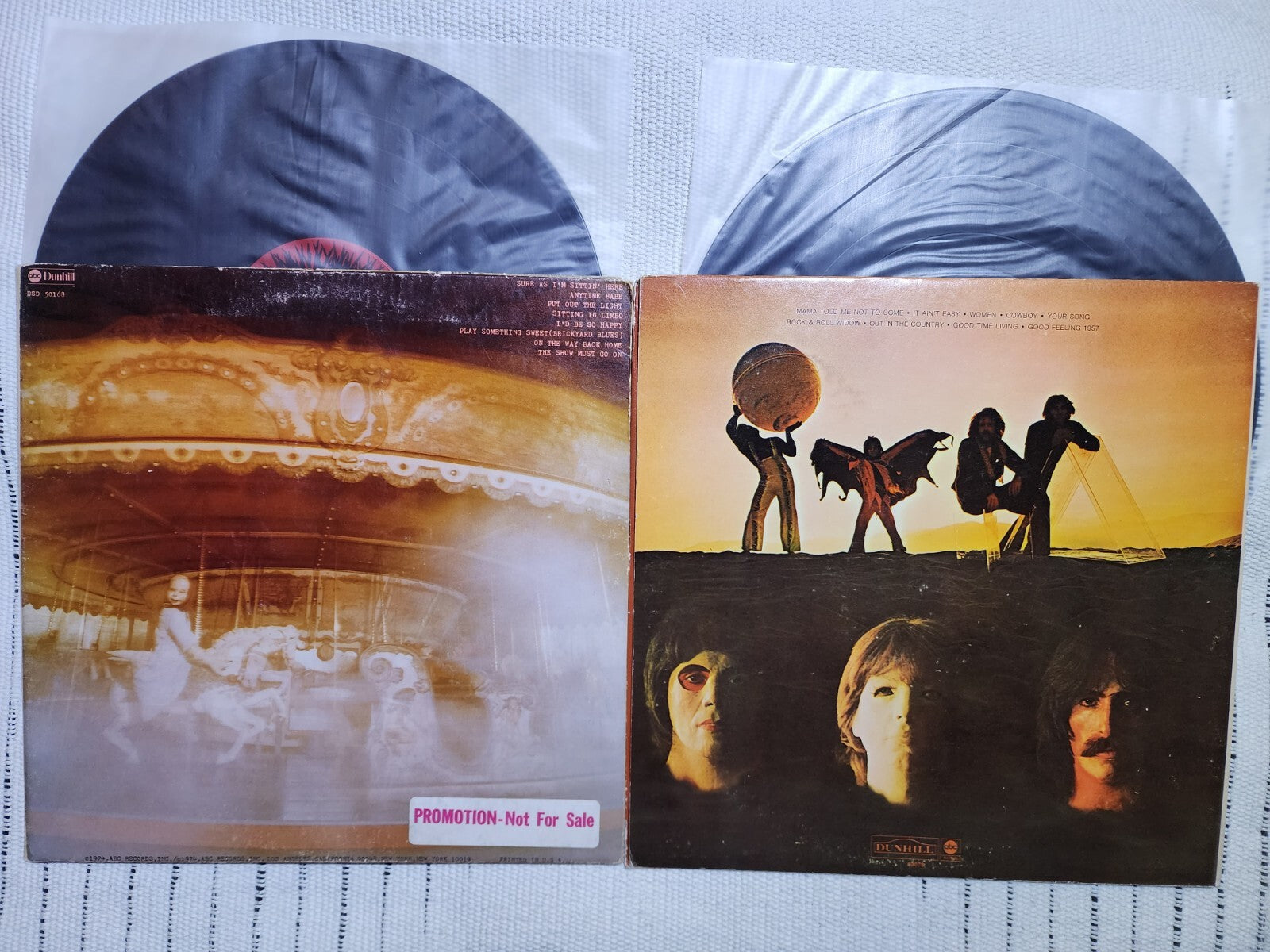 Three Dog Night Promo VINYL LP LOT ( Hard Labor + It Ain't Easy ) Used Records